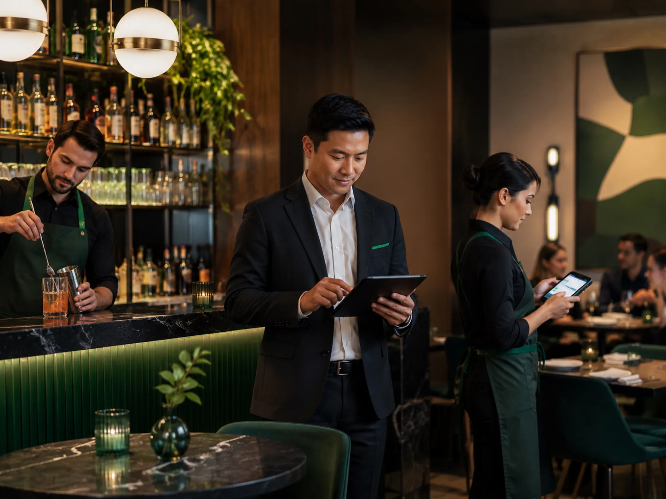 PayMyDine restaurant operations view