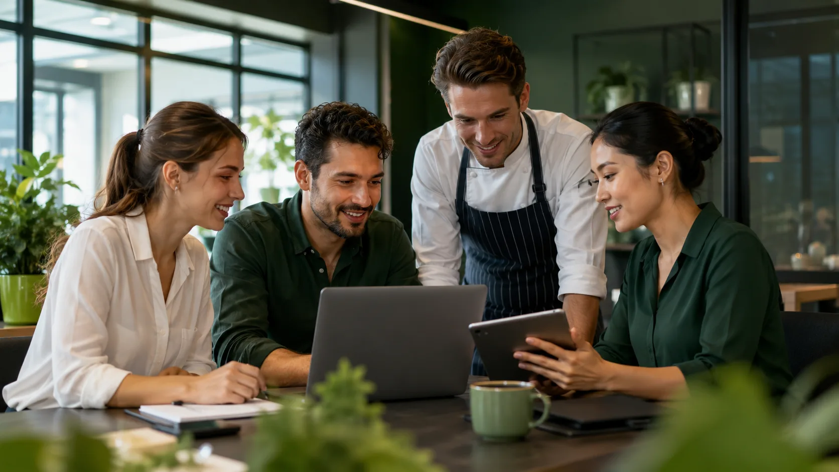 Restaurant team using PayMyDine